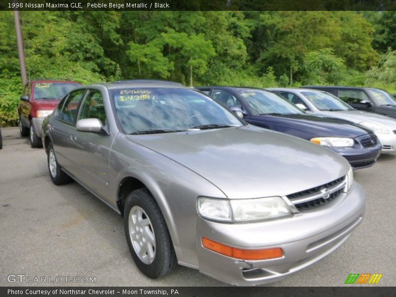 Pebble Beige Metallic / Black 1998 Nissan Maxima GLE