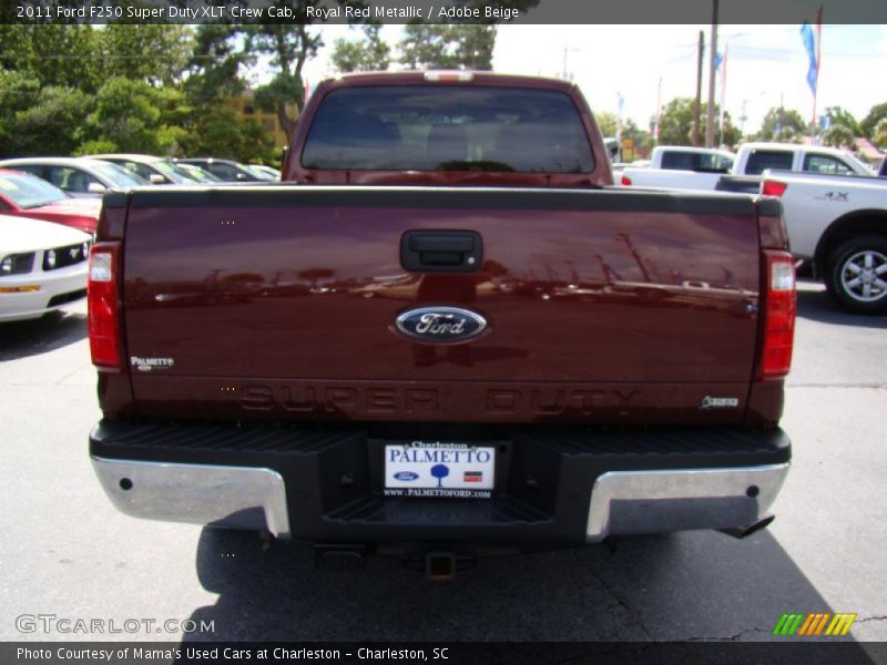 Royal Red Metallic / Adobe Beige 2011 Ford F250 Super Duty XLT Crew Cab