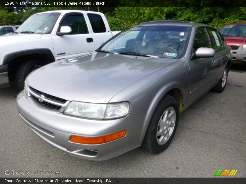 Pebble Beige Metallic / Black 1998 Nissan Maxima GLE