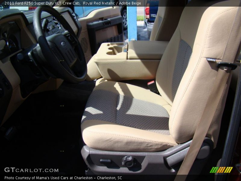 Royal Red Metallic / Adobe Beige 2011 Ford F250 Super Duty XLT Crew Cab