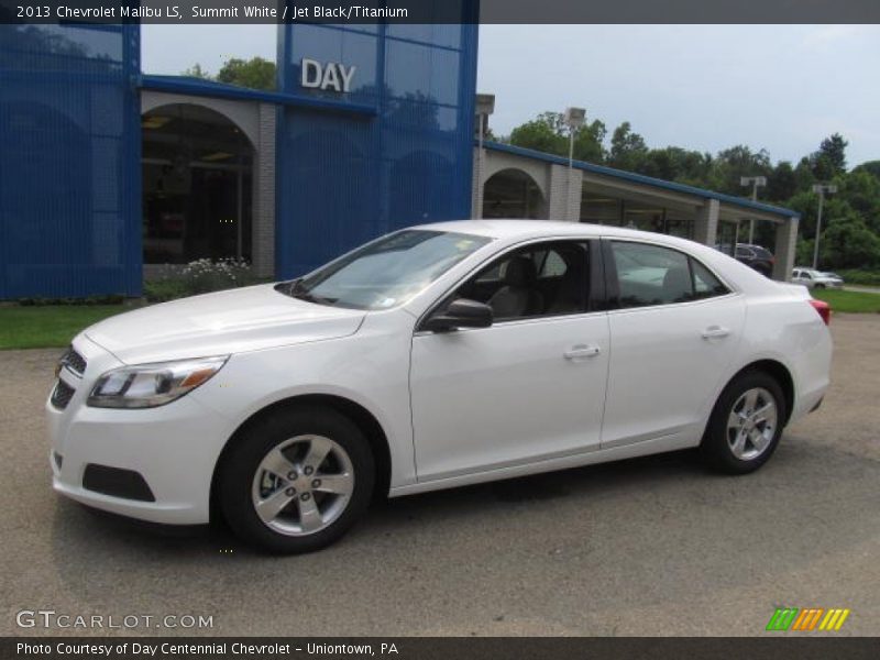Summit White / Jet Black/Titanium 2013 Chevrolet Malibu LS