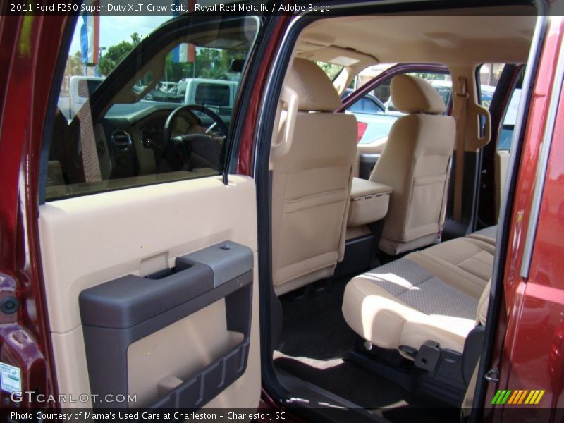 Royal Red Metallic / Adobe Beige 2011 Ford F250 Super Duty XLT Crew Cab