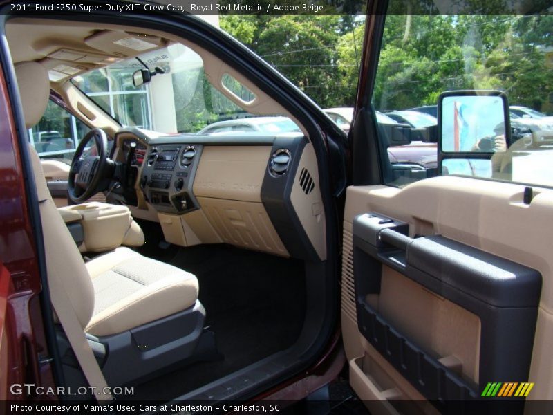 Royal Red Metallic / Adobe Beige 2011 Ford F250 Super Duty XLT Crew Cab