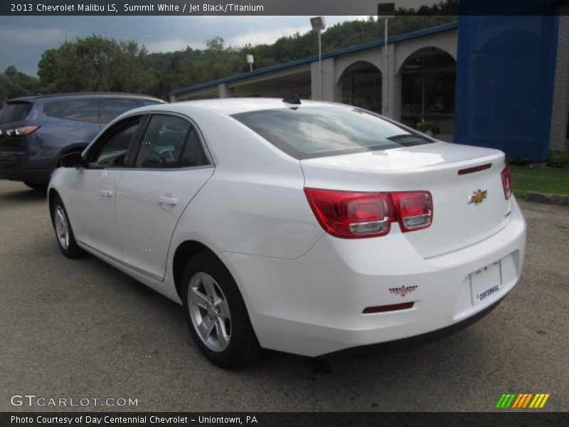 Summit White / Jet Black/Titanium 2013 Chevrolet Malibu LS