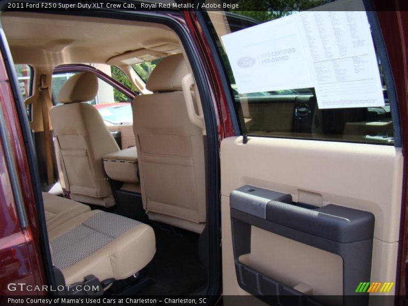 Royal Red Metallic / Adobe Beige 2011 Ford F250 Super Duty XLT Crew Cab