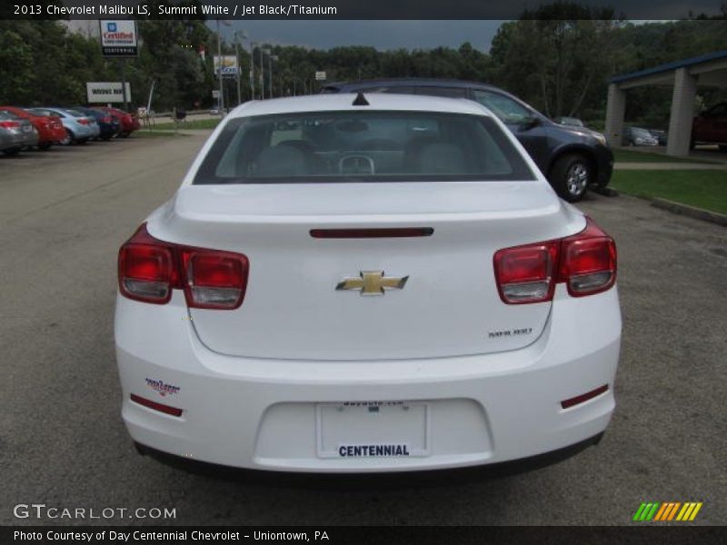 Summit White / Jet Black/Titanium 2013 Chevrolet Malibu LS
