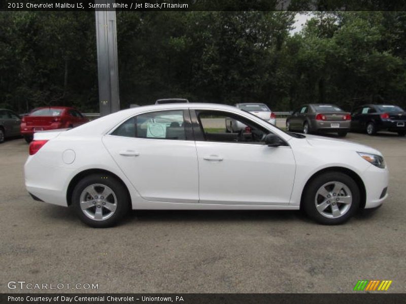 Summit White / Jet Black/Titanium 2013 Chevrolet Malibu LS