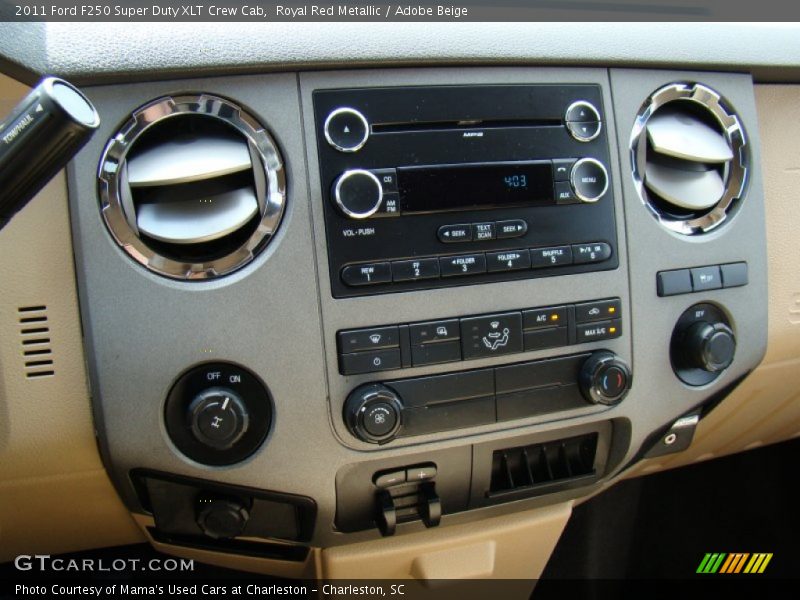 Royal Red Metallic / Adobe Beige 2011 Ford F250 Super Duty XLT Crew Cab