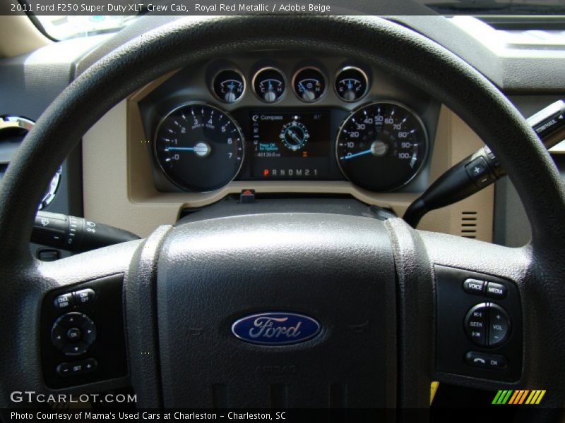 Royal Red Metallic / Adobe Beige 2011 Ford F250 Super Duty XLT Crew Cab