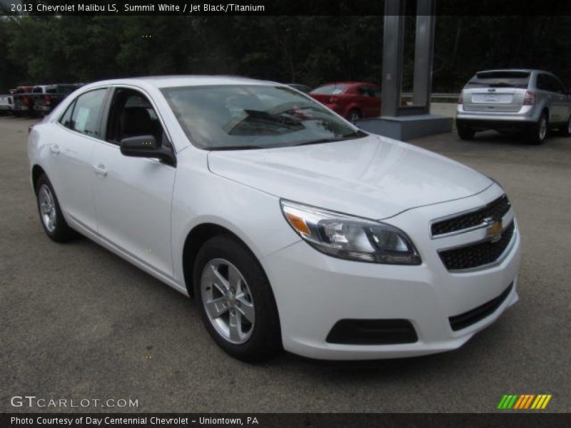 Summit White / Jet Black/Titanium 2013 Chevrolet Malibu LS