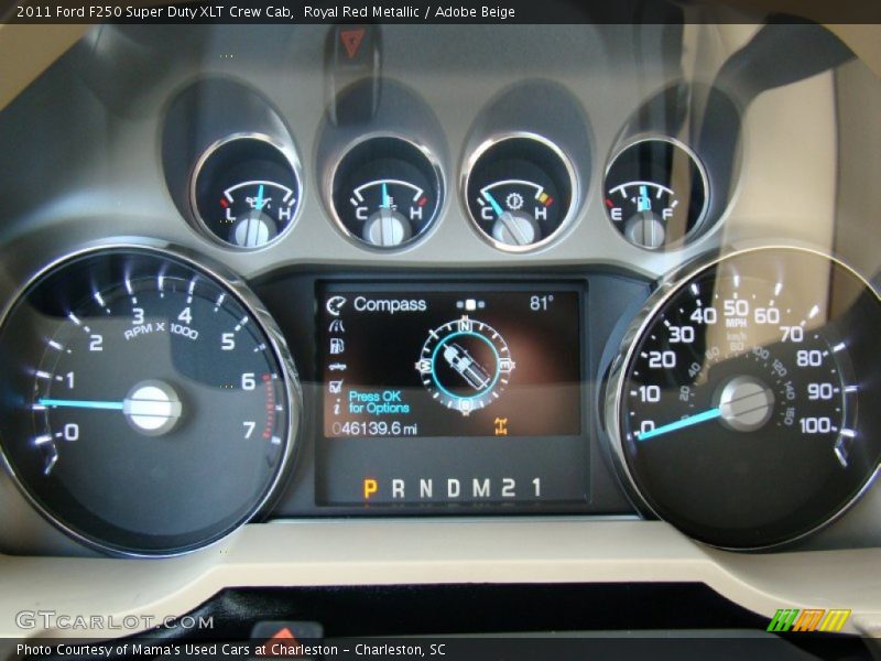 Royal Red Metallic / Adobe Beige 2011 Ford F250 Super Duty XLT Crew Cab