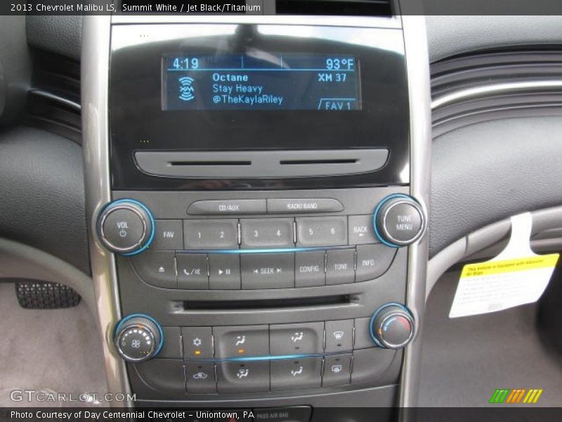 Summit White / Jet Black/Titanium 2013 Chevrolet Malibu LS