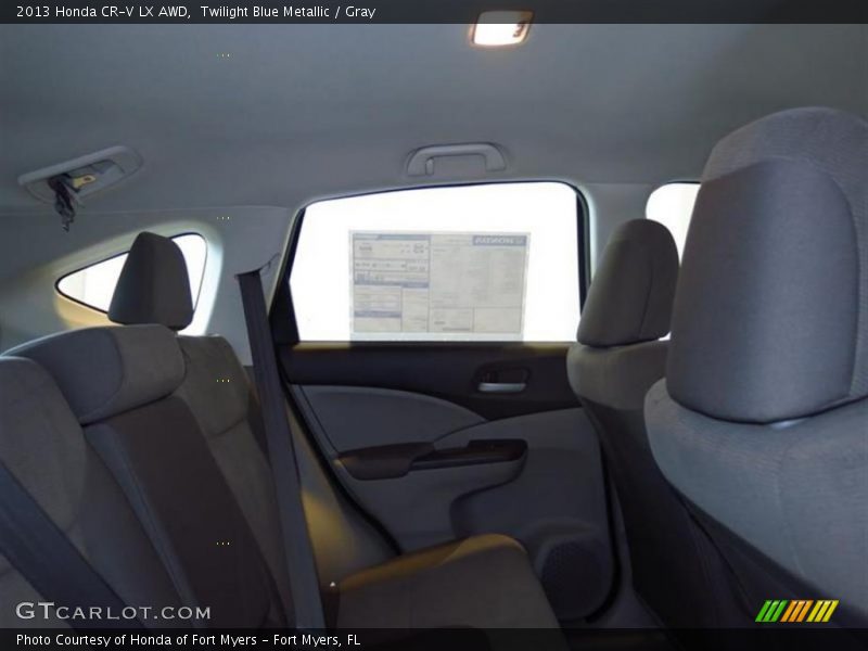 Twilight Blue Metallic / Gray 2013 Honda CR-V LX AWD