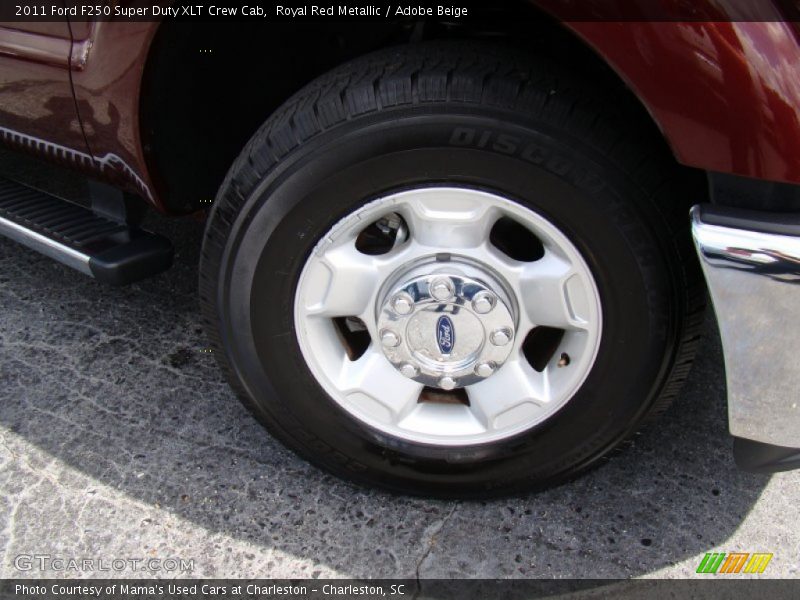 Royal Red Metallic / Adobe Beige 2011 Ford F250 Super Duty XLT Crew Cab