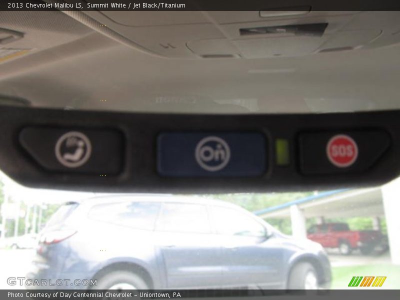 Summit White / Jet Black/Titanium 2013 Chevrolet Malibu LS