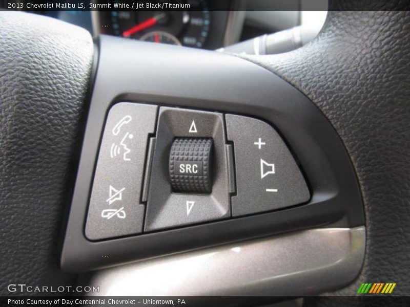 Summit White / Jet Black/Titanium 2013 Chevrolet Malibu LS