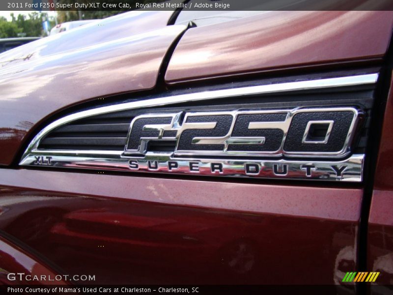 Royal Red Metallic / Adobe Beige 2011 Ford F250 Super Duty XLT Crew Cab