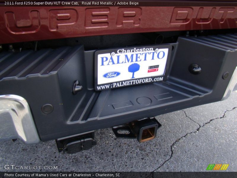 Royal Red Metallic / Adobe Beige 2011 Ford F250 Super Duty XLT Crew Cab
