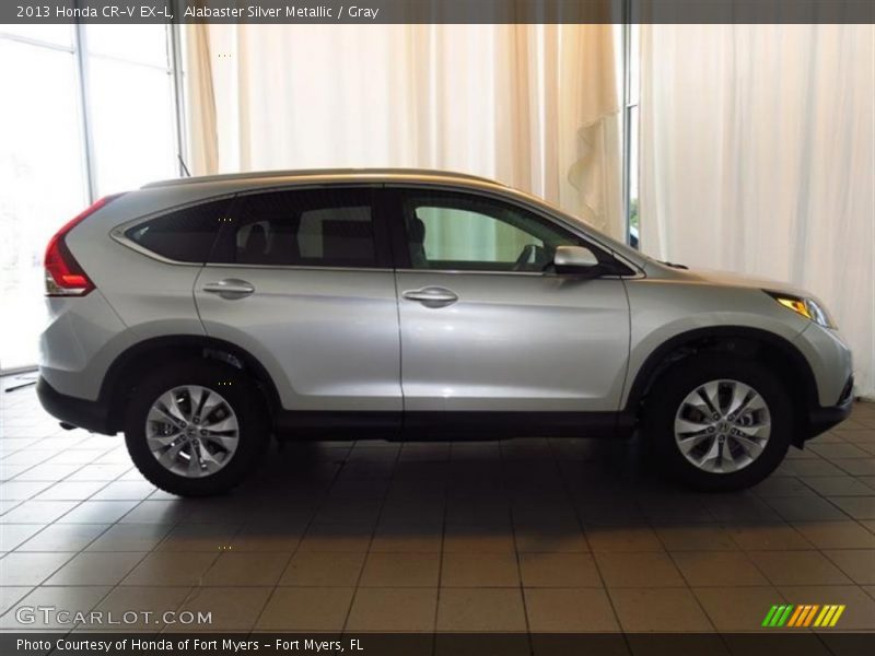 Alabaster Silver Metallic / Gray 2013 Honda CR-V EX-L