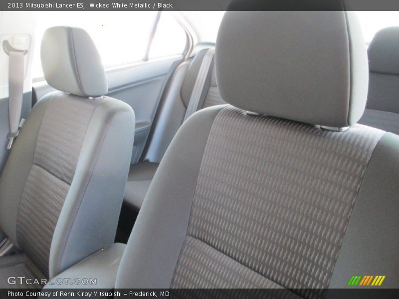 Wicked White Metallic / Black 2013 Mitsubishi Lancer ES