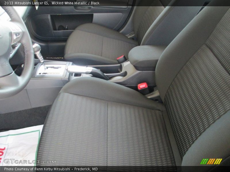Wicked White Metallic / Black 2013 Mitsubishi Lancer ES