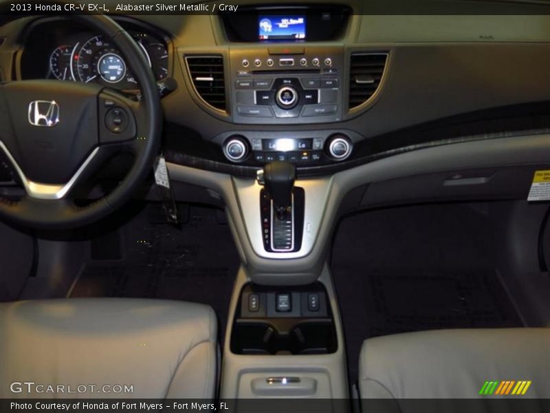 Alabaster Silver Metallic / Gray 2013 Honda CR-V EX-L