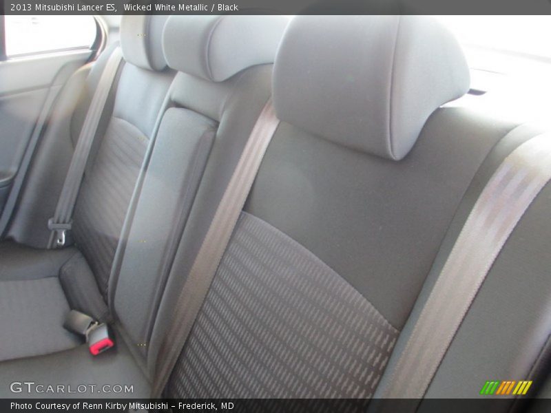 Wicked White Metallic / Black 2013 Mitsubishi Lancer ES