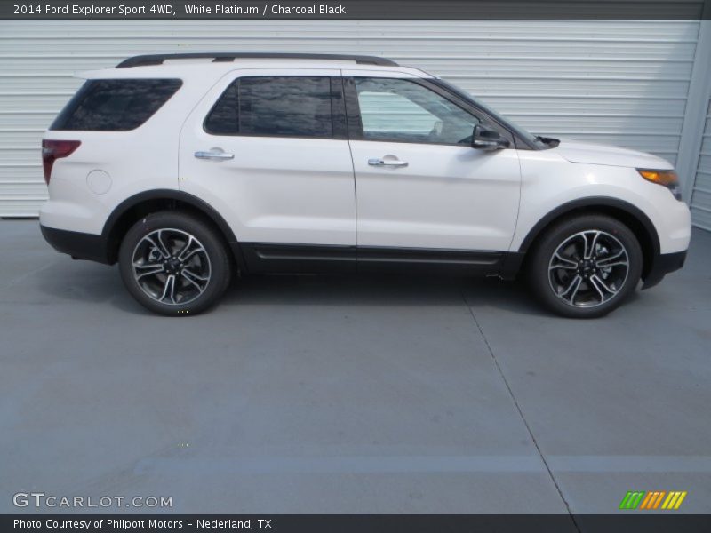  2014 Explorer Sport 4WD White Platinum