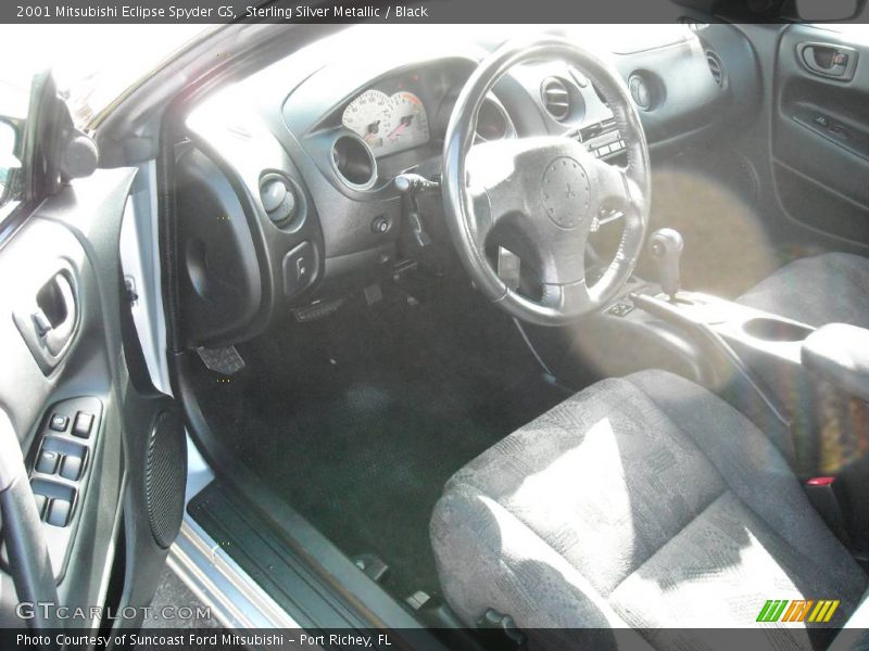 Sterling Silver Metallic / Black 2001 Mitsubishi Eclipse Spyder GS