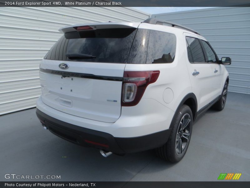 White Platinum / Charcoal Black 2014 Ford Explorer Sport 4WD