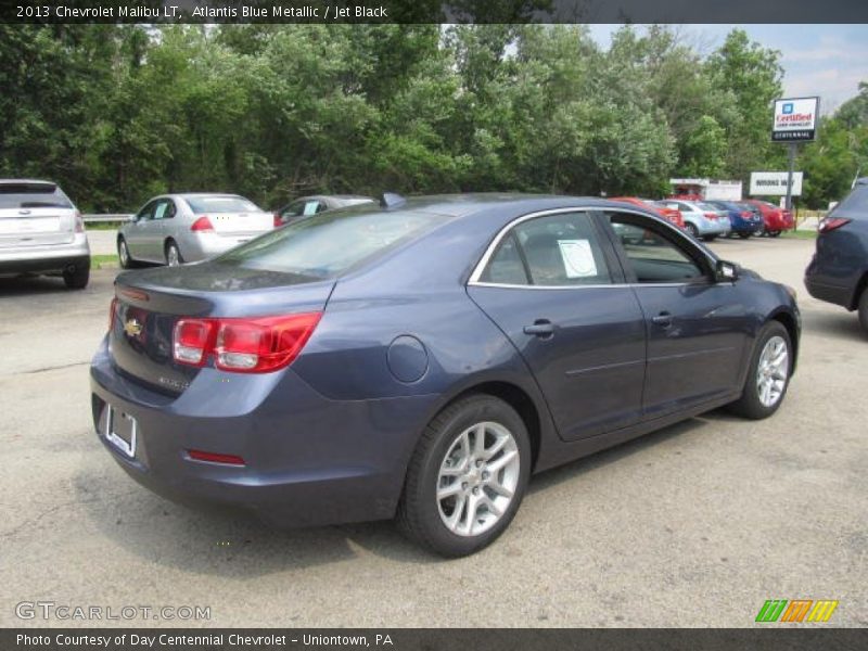 Atlantis Blue Metallic / Jet Black 2013 Chevrolet Malibu LT