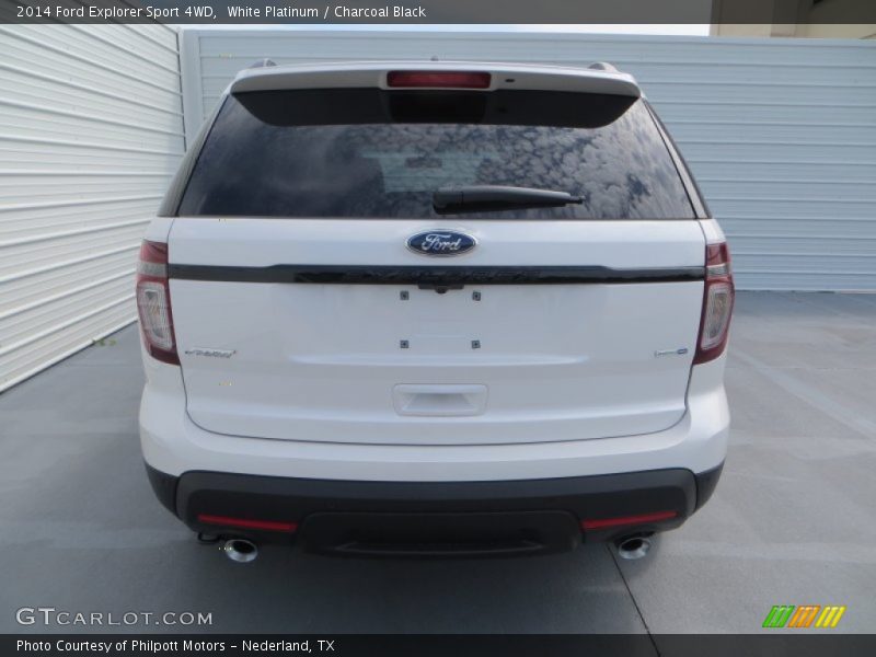 White Platinum / Charcoal Black 2014 Ford Explorer Sport 4WD
