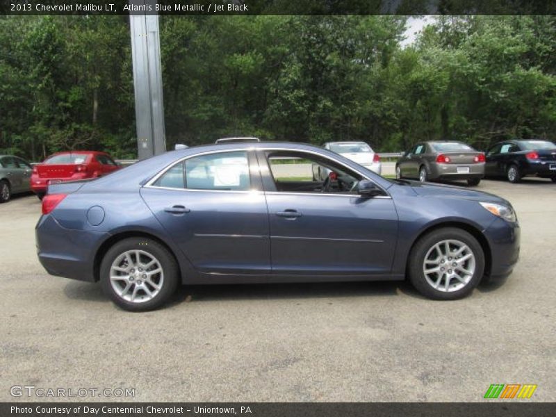 Atlantis Blue Metallic / Jet Black 2013 Chevrolet Malibu LT