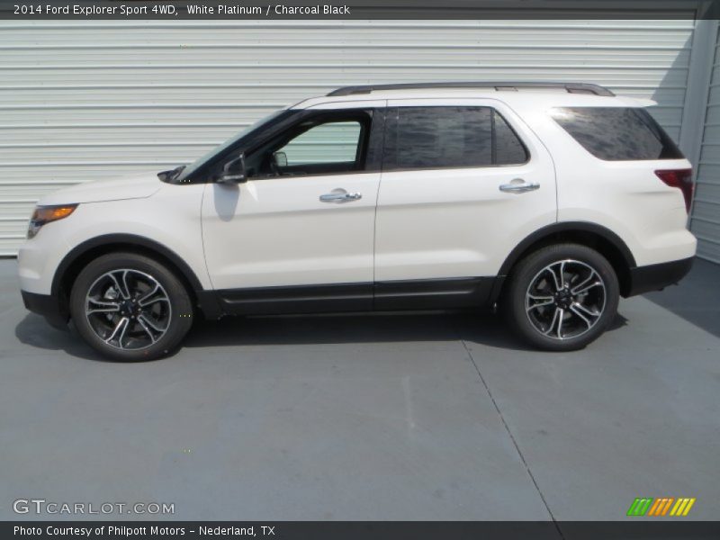  2014 Explorer Sport 4WD White Platinum