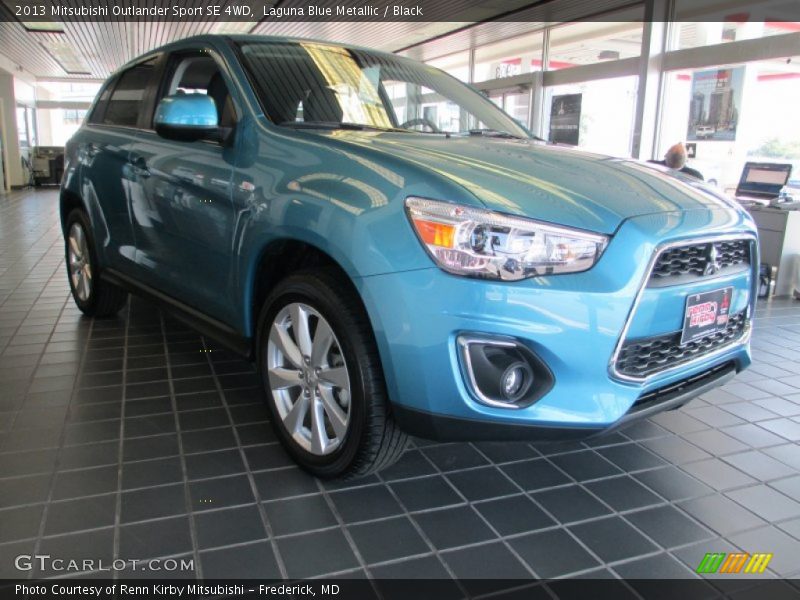 Laguna Blue Metallic / Black 2013 Mitsubishi Outlander Sport SE 4WD