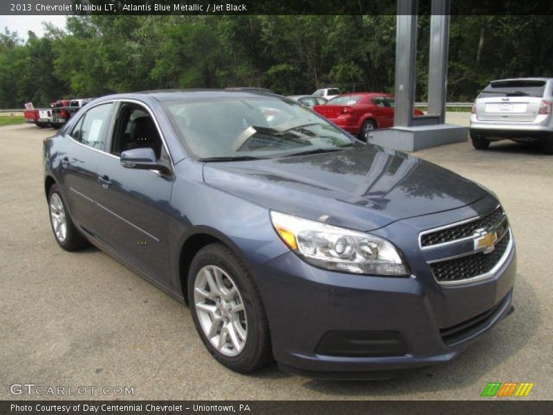 Atlantis Blue Metallic / Jet Black 2013 Chevrolet Malibu LT