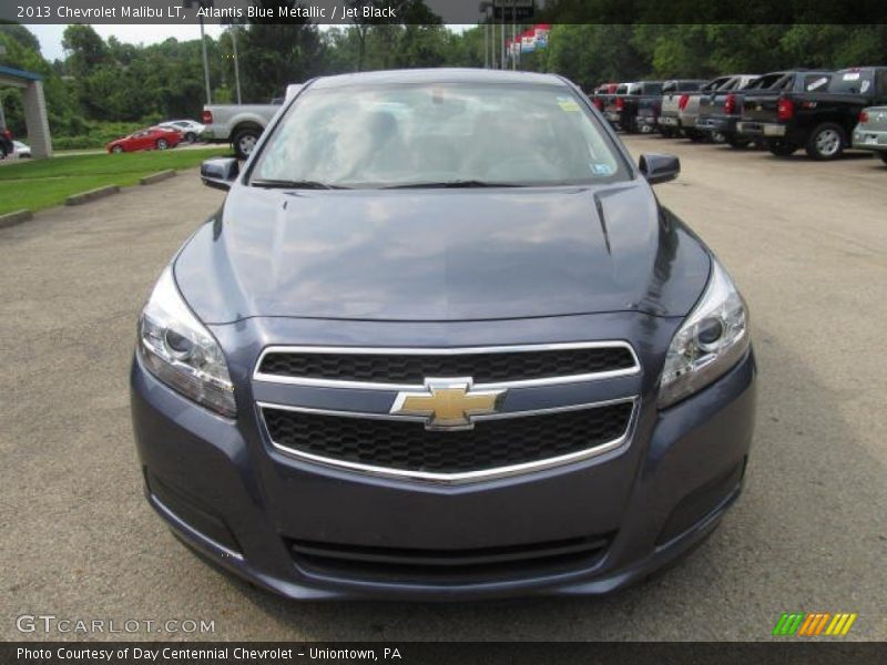 Atlantis Blue Metallic / Jet Black 2013 Chevrolet Malibu LT