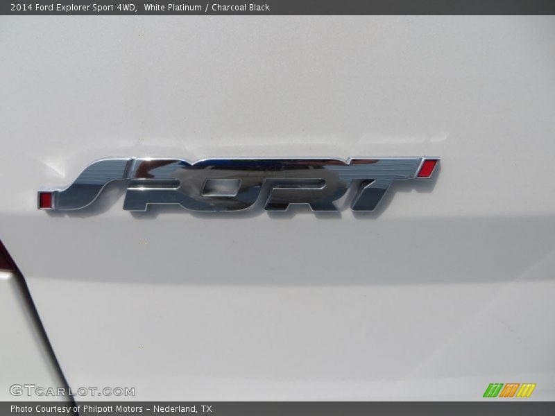 White Platinum / Charcoal Black 2014 Ford Explorer Sport 4WD