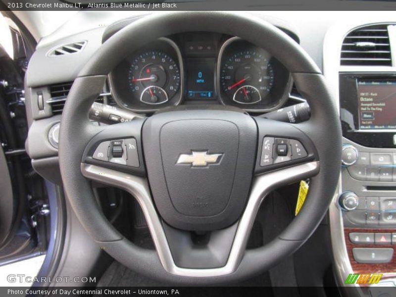 Atlantis Blue Metallic / Jet Black 2013 Chevrolet Malibu LT