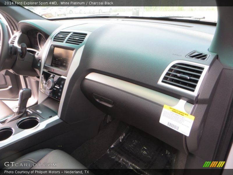 White Platinum / Charcoal Black 2014 Ford Explorer Sport 4WD