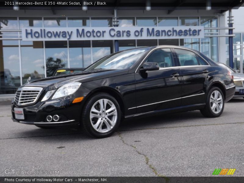 Black / Black 2011 Mercedes-Benz E 350 4Matic Sedan