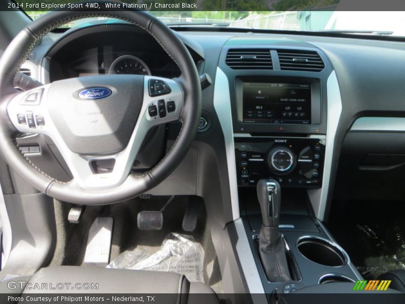 White Platinum / Charcoal Black 2014 Ford Explorer Sport 4WD