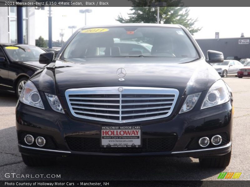 Black / Black 2011 Mercedes-Benz E 350 4Matic Sedan