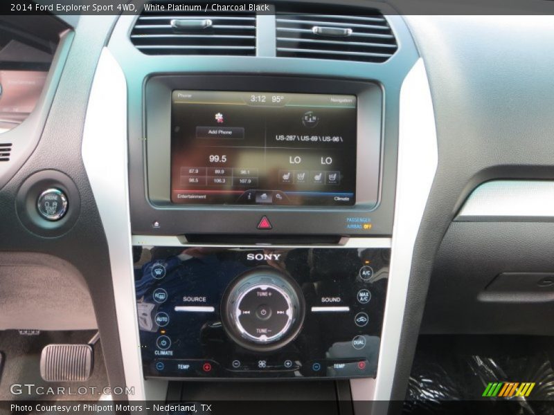 Controls of 2014 Explorer Sport 4WD