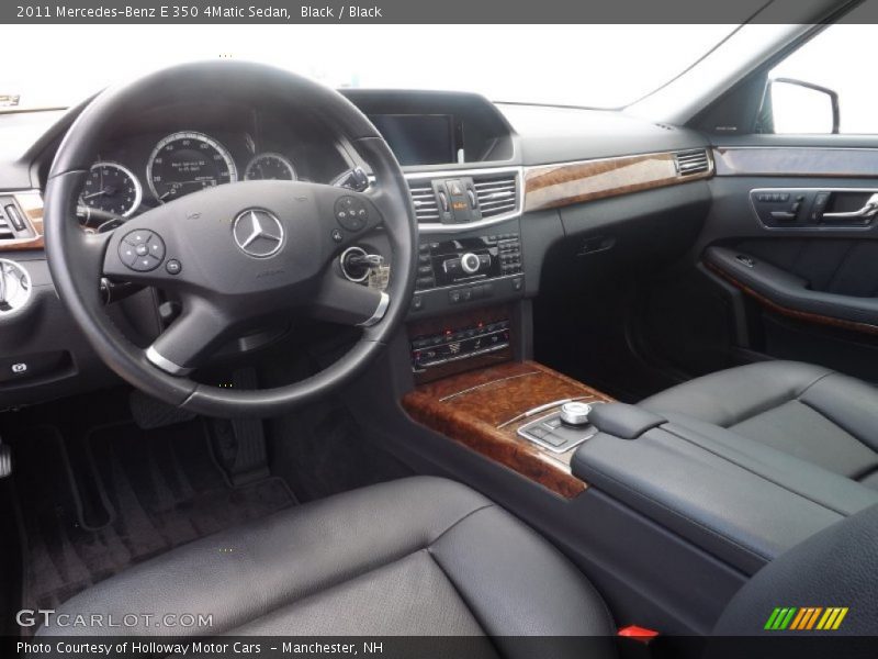 Black / Black 2011 Mercedes-Benz E 350 4Matic Sedan