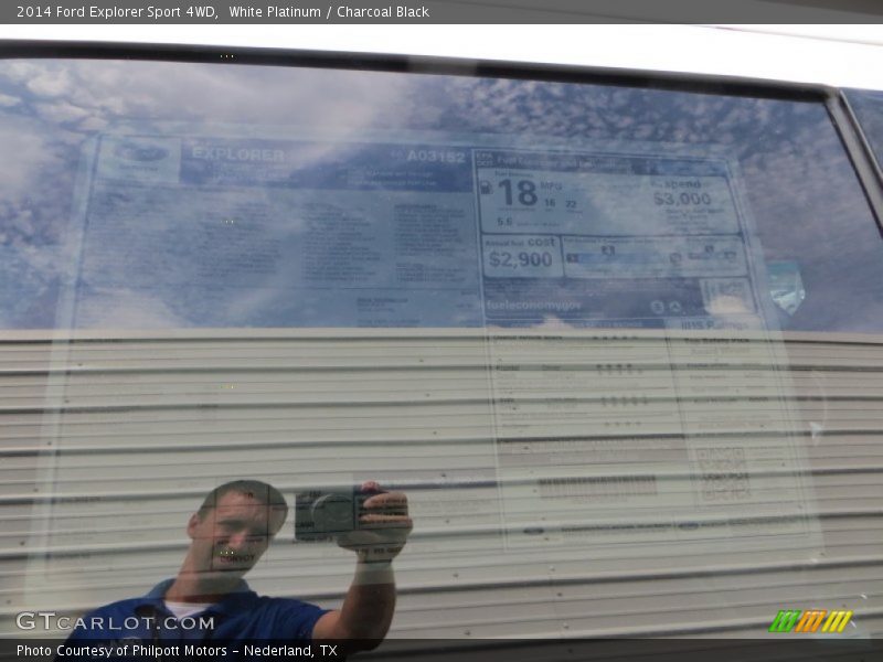 White Platinum / Charcoal Black 2014 Ford Explorer Sport 4WD