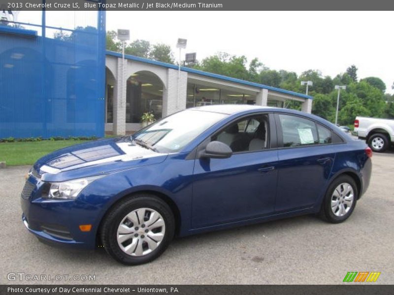 Blue Topaz Metallic / Jet Black/Medium Titanium 2013 Chevrolet Cruze LS