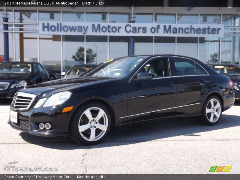 Black / Black 2010 Mercedes-Benz E 350 4Matic Sedan