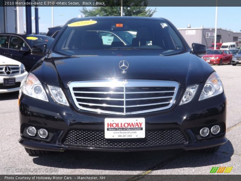 Black / Black 2010 Mercedes-Benz E 350 4Matic Sedan