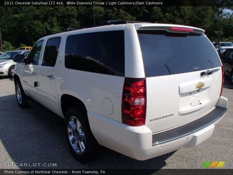 White Diamond Tricoat / Light Cashmere/Dark Cashmere 2013 Chevrolet Suburban LTZ 4x4